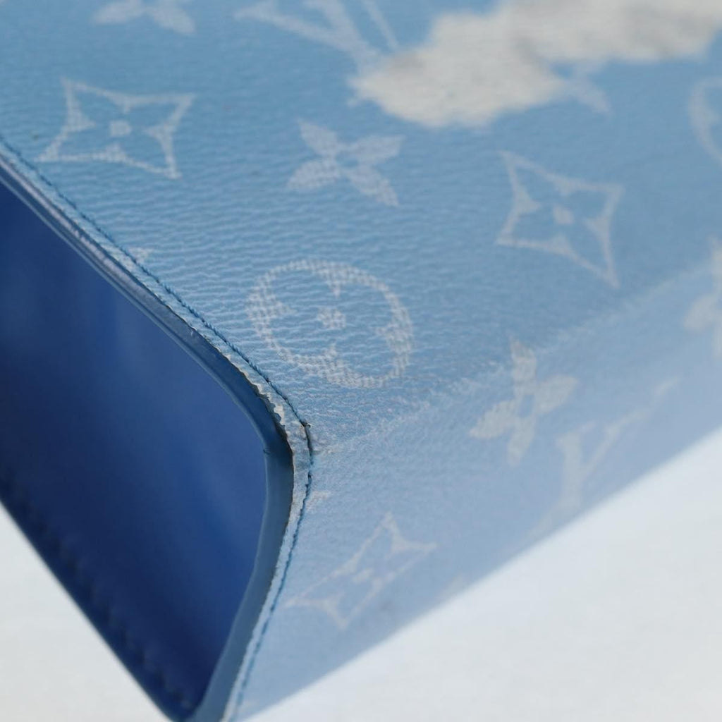 Louis Vuitton Pochette Voyage Limited Edition Monogram Clouds Blue Pvc Bag (Pre-Owned)