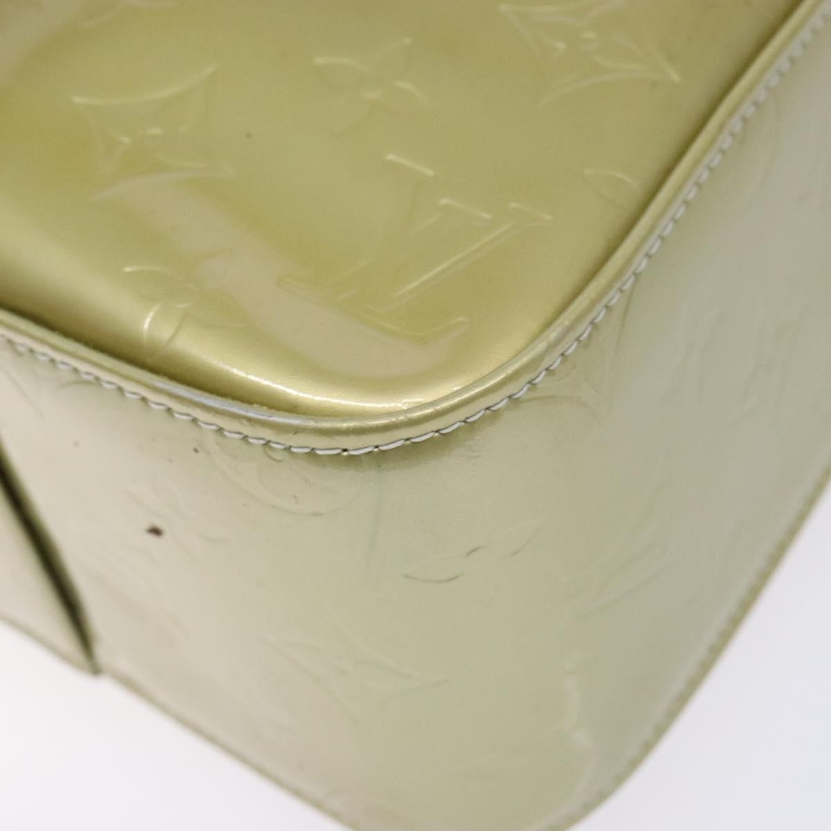 Louis Vuitton Columbus Handbag Monogram Vernis Beige Patent_Leather Tote Bag Bag (Pre-Owned)