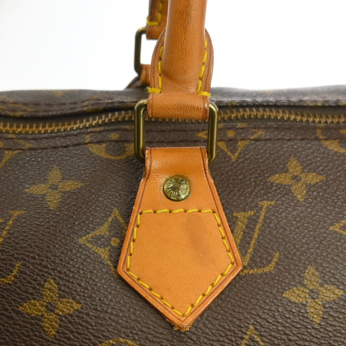 Louis Vuitton Speedy Handbag Monogram Canvas Brown Canvas Handbag (Pre-Owned)