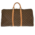 Louis Vuitton Keepall Bag Monogram Canvas Brown Canvas Travel Bag Bag (Pre-Owned)