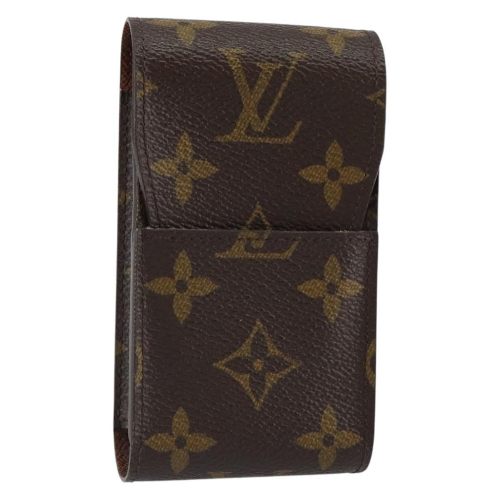 Louis Vuitton Etui Cigarette Case Monogram Canvas Brown Canvas Wallets Accessory (Pre-Owned)