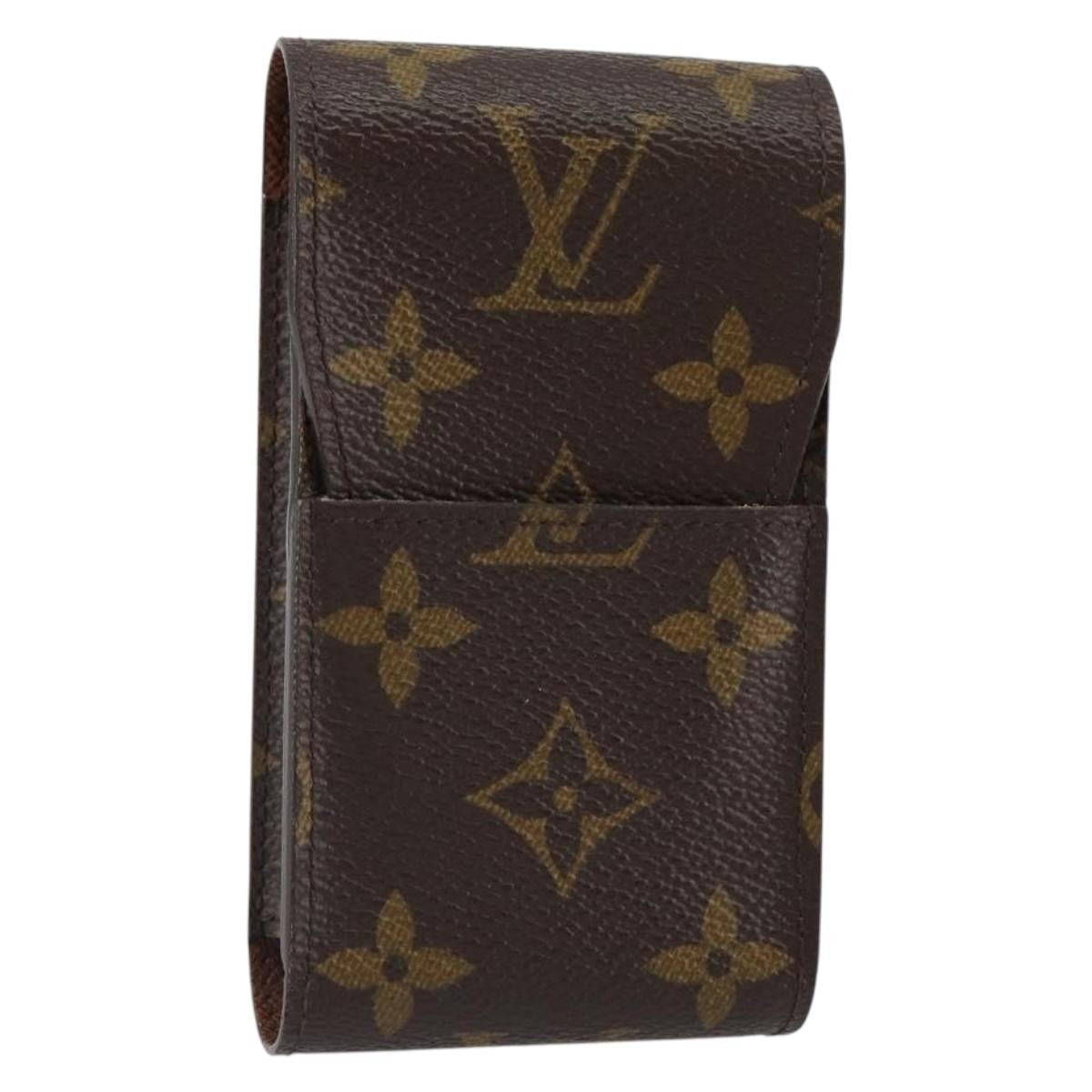 Louis Vuitton Etui Cigarette Case Monogram Canvas Brown Canvas Wallets Accessory (Pre-Owned)