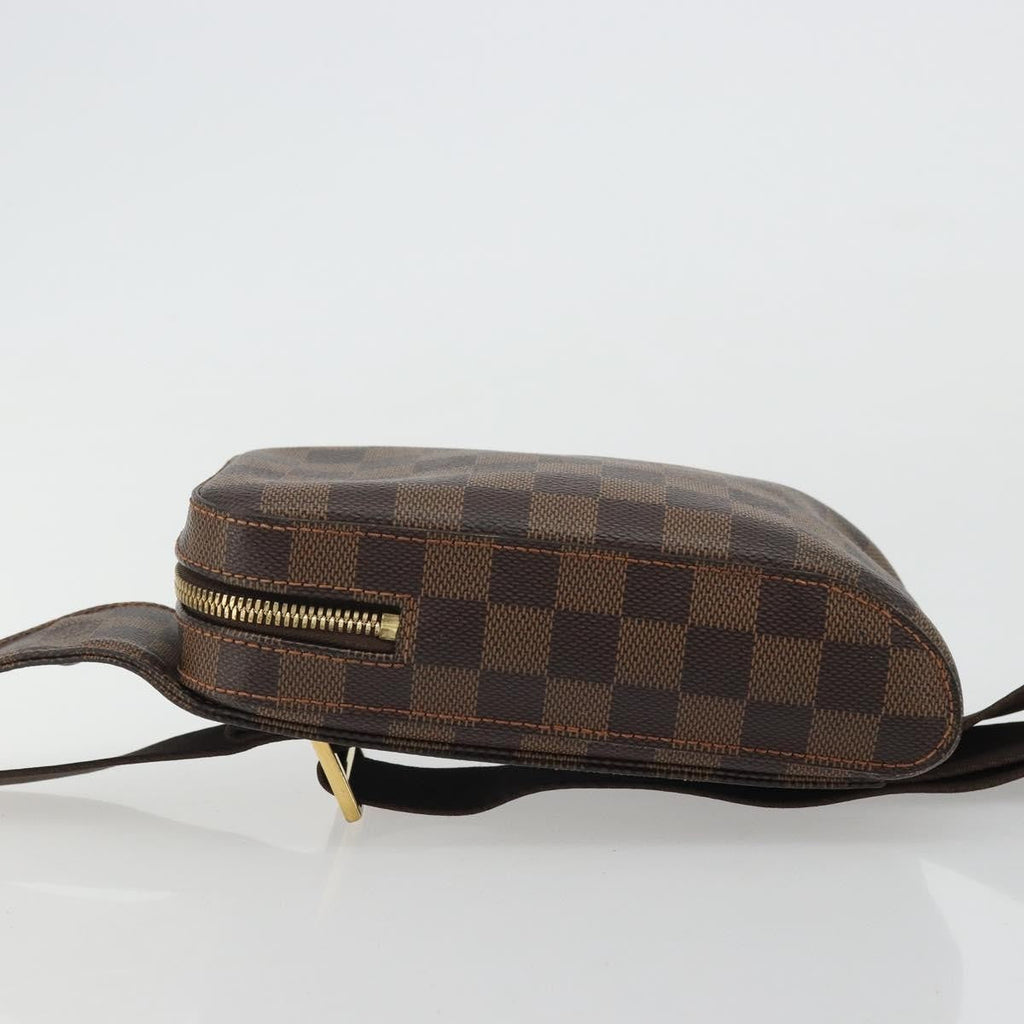 Louis Vuitton Geronimos Waist Bag Damier Brown Canvas Shoulder Bag Bag (Pre-Owned)