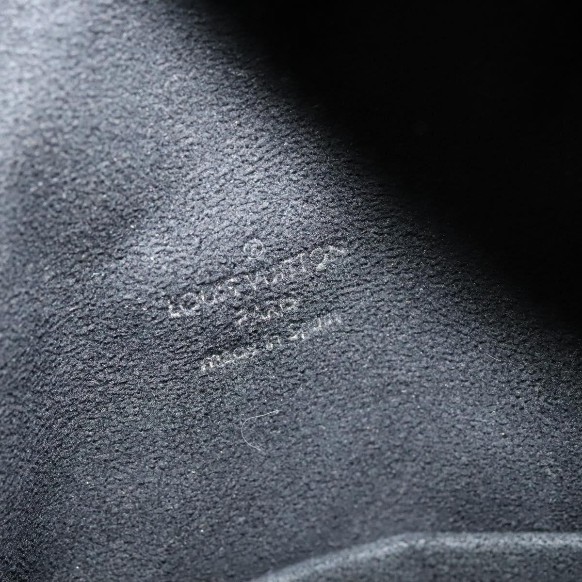 Louis Vuitton Clarkson Messenger Bag Monogram Shadow Leather Black Leather Bag (Pre-Owned)