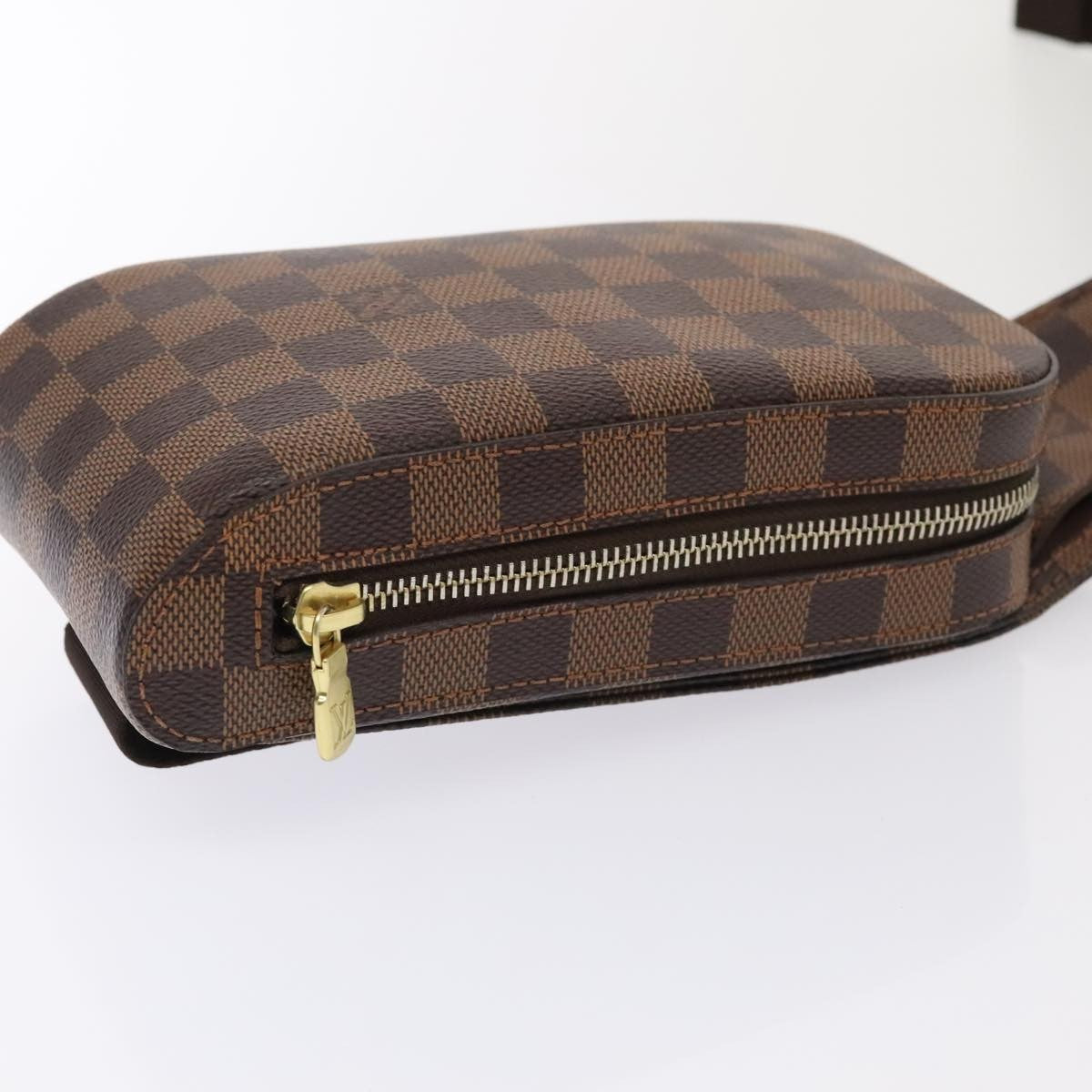 Louis Vuitton Geronimos Waist Bag Damier Brown Canvas Shoulder Bag Bag (Pre-Owned)
