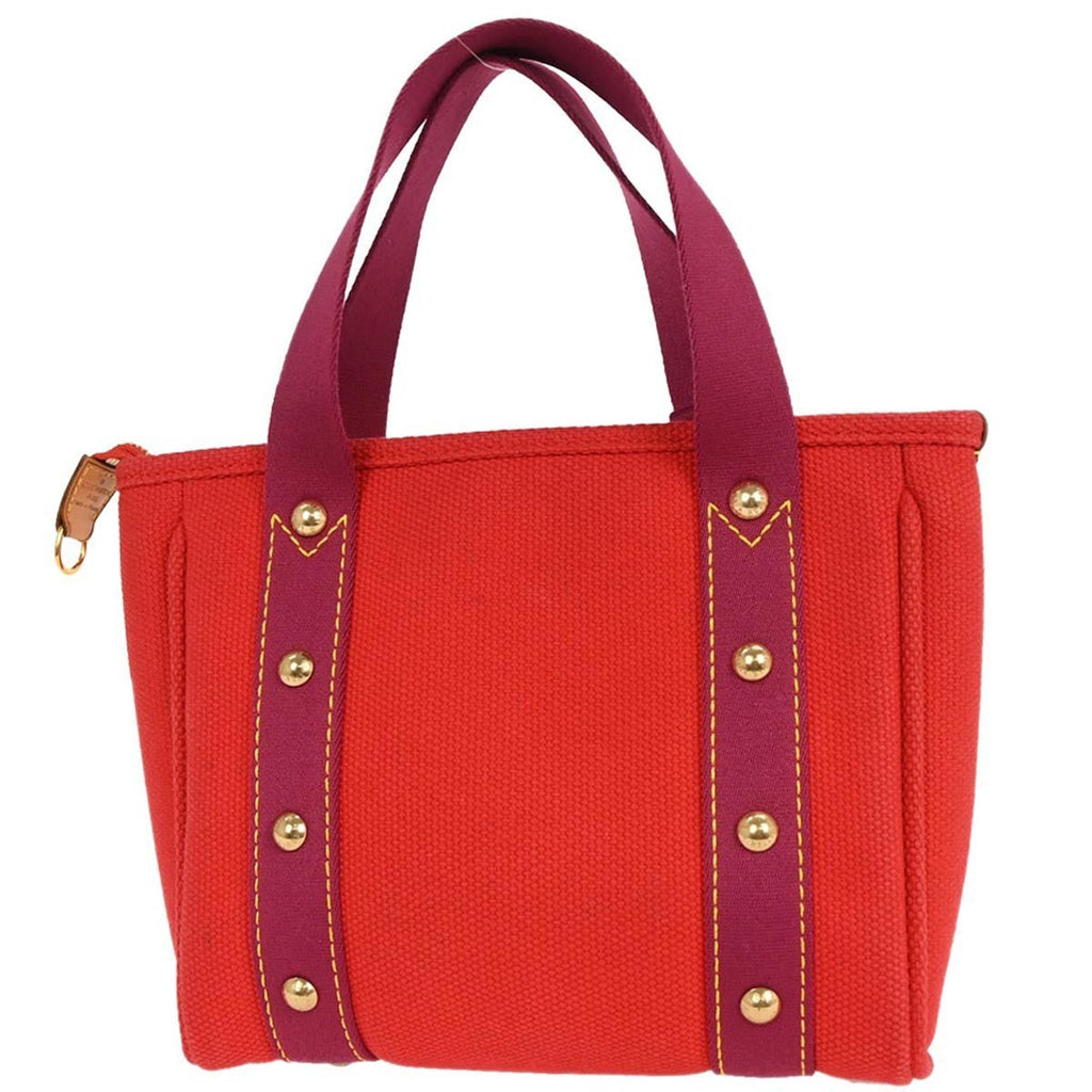 Louis Vuitton Antigua Tote Canvas Red Canvas Tote Bag Bag (Pre-Owned)