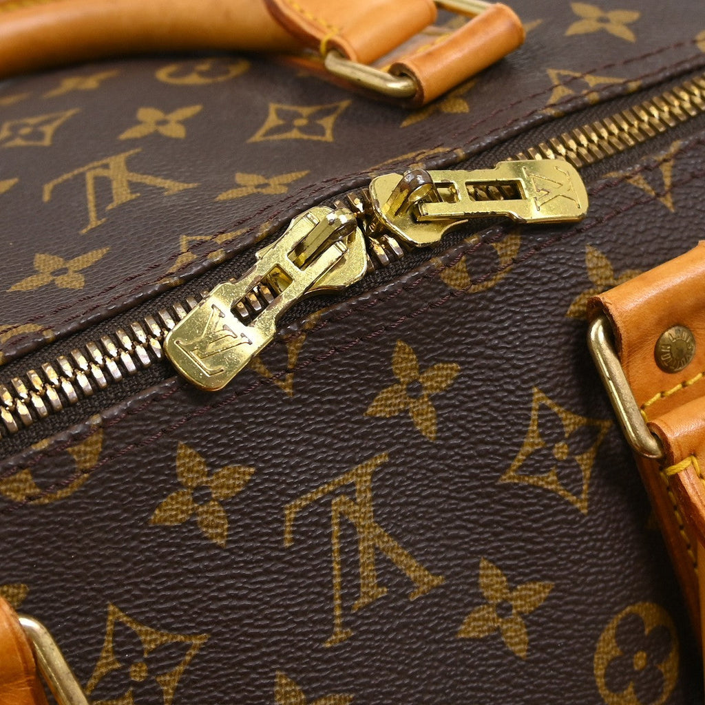 Louis Vuitton Keepall Bandouliere Bag Monogram Canvas Brown Canvas Travel Bag Bag (Pre-Owned)