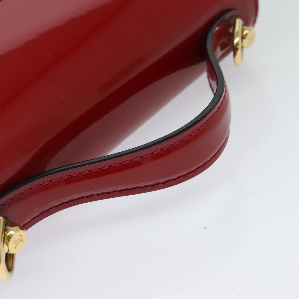 Louis Vuitton Monceau Handbag Vernis Red Patent_Leather Handbag (Pre-Owned)