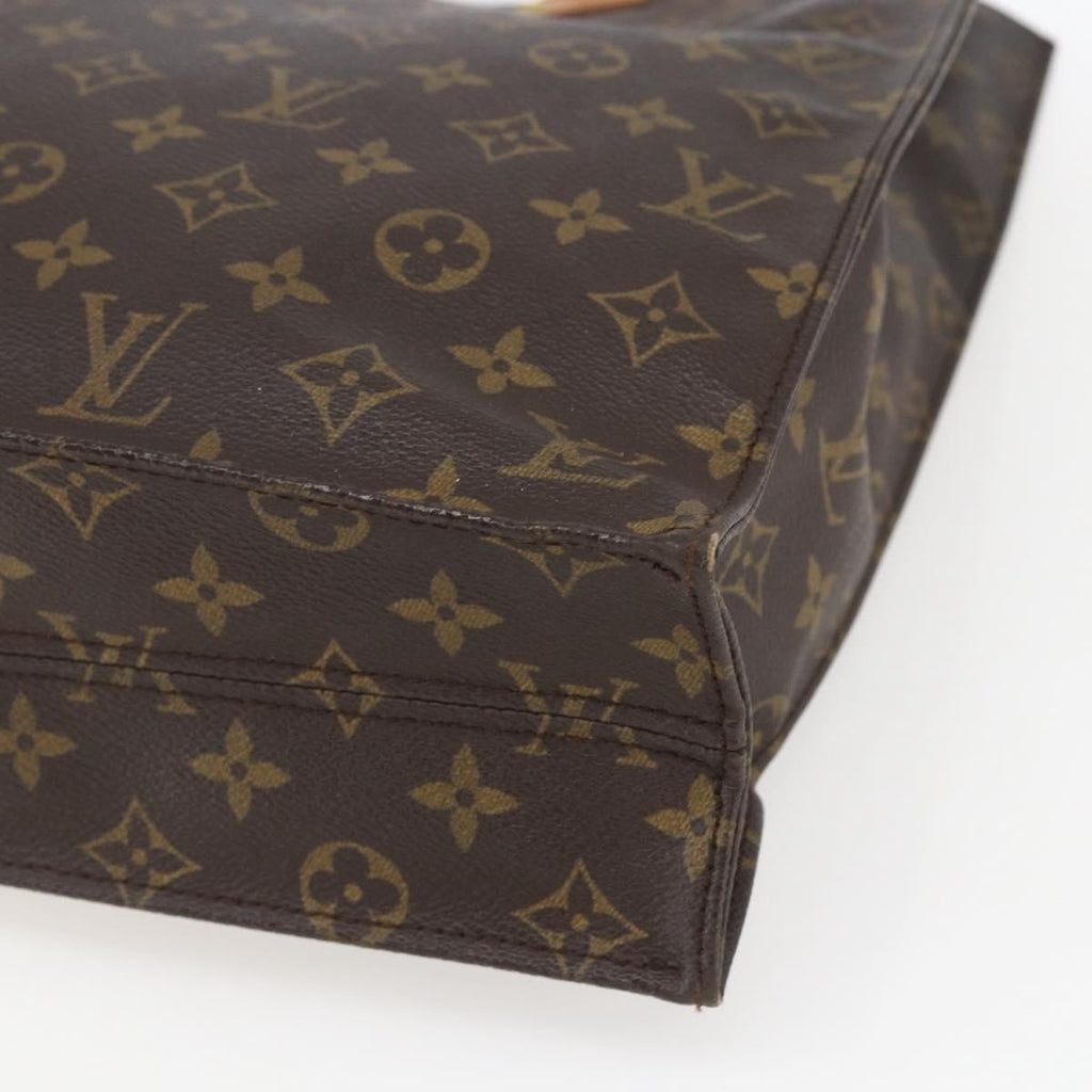 Louis Vuitton Sac Plat Bag Monogram Canvas Brown Canvas Tote Bag Bag (Pre-Owned)