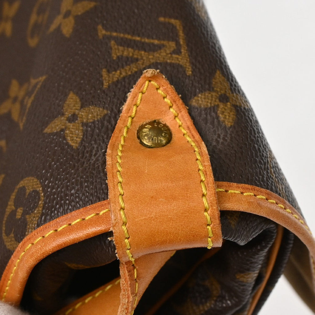 Louis Vuitton Saumur Handbag Monogram Canvas Brown Canvas Shoulder Bag Bag (Pre-Owned)