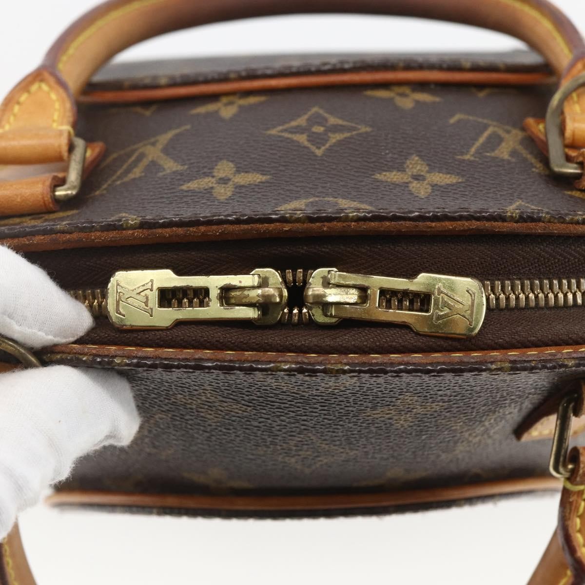 Louis Vuitton Ellipse Bag Monogram Canvas Brown Canvas Handbag (Pre-Owned)