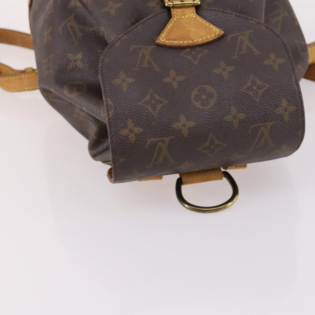 Louis Vuitton Vintage Montsouris Backpack Monogram Canvas Brown Canvas Backpack Bag (Pre-Owned)