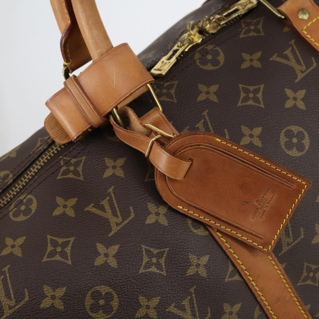 Louis Vuitton Keepall Bag Monogram Canvas Brown Canvas Travel Bag Bag (Pre-Owned)