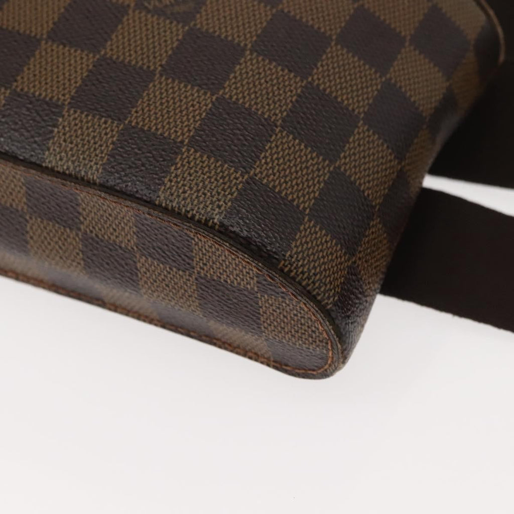 Louis Vuitton Geronimos Waist Bag Damier Brown Canvas Shoulder Bag Bag (Pre-Owned)