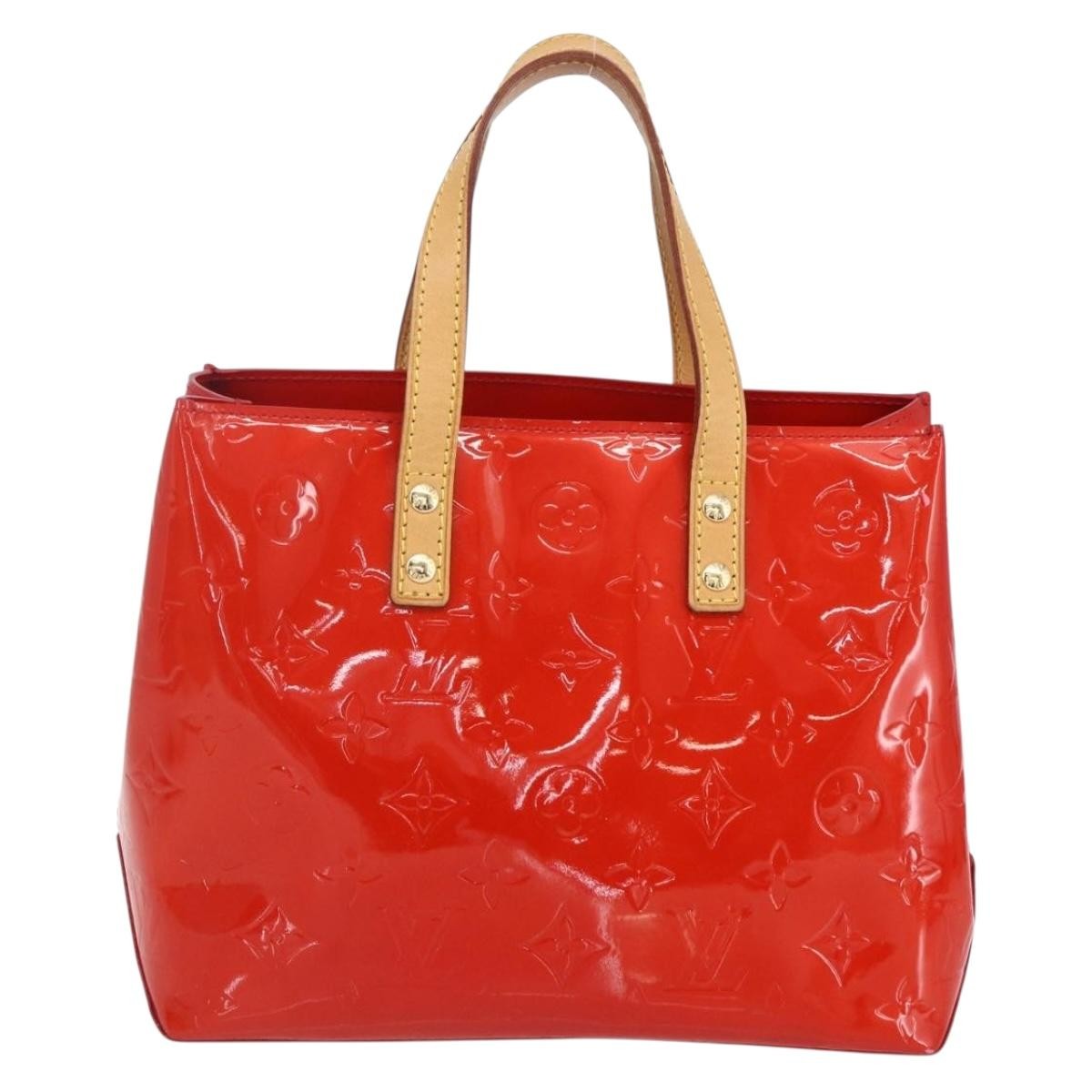 Louis Vuitton Reade Handbag Monogram Vernis Red Patent_Leather Handbag (Pre-Owned)