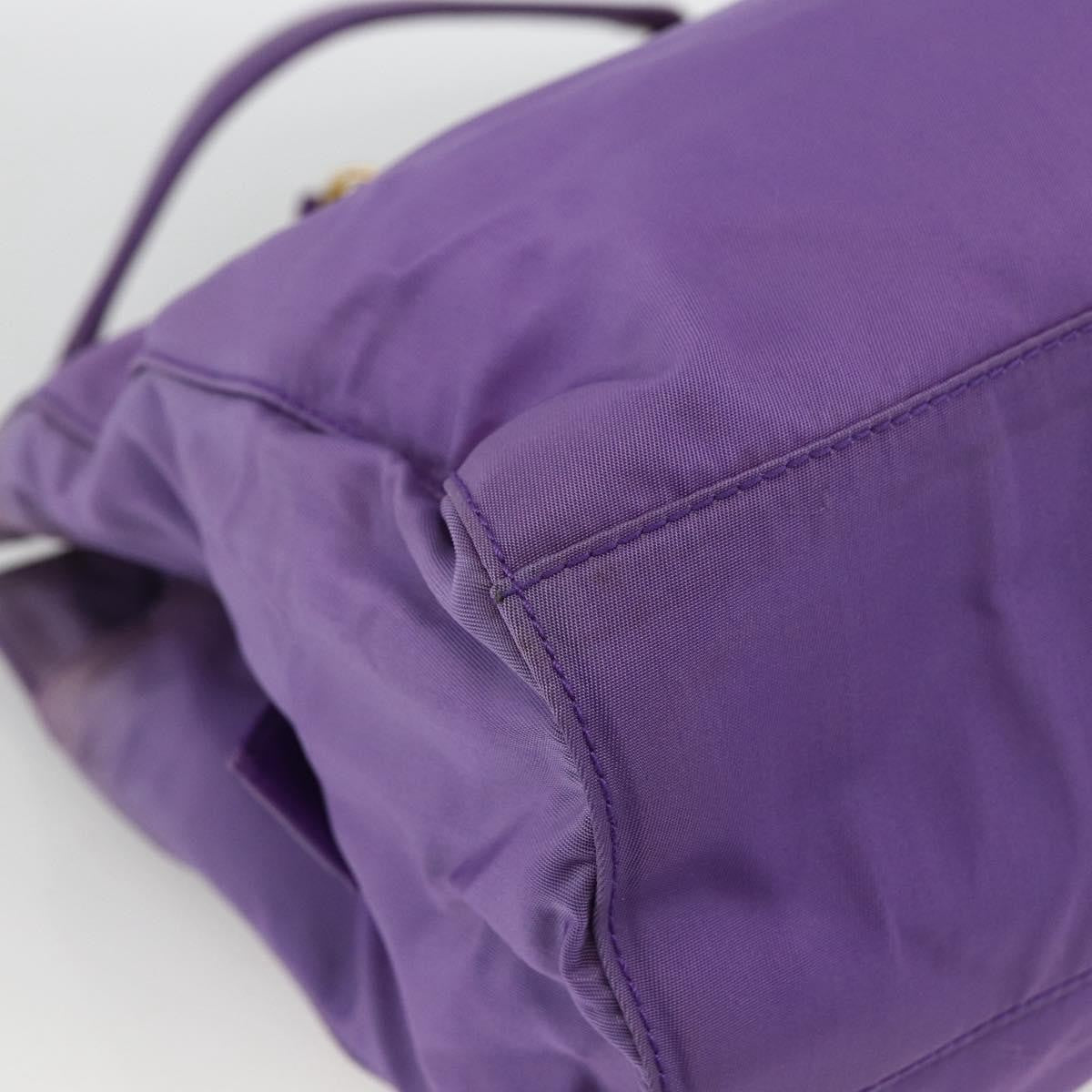 Prada Vintage Shoulder Bag Tessuto Purple Nylon Shoulder Bag Bag (Pre-Owned)