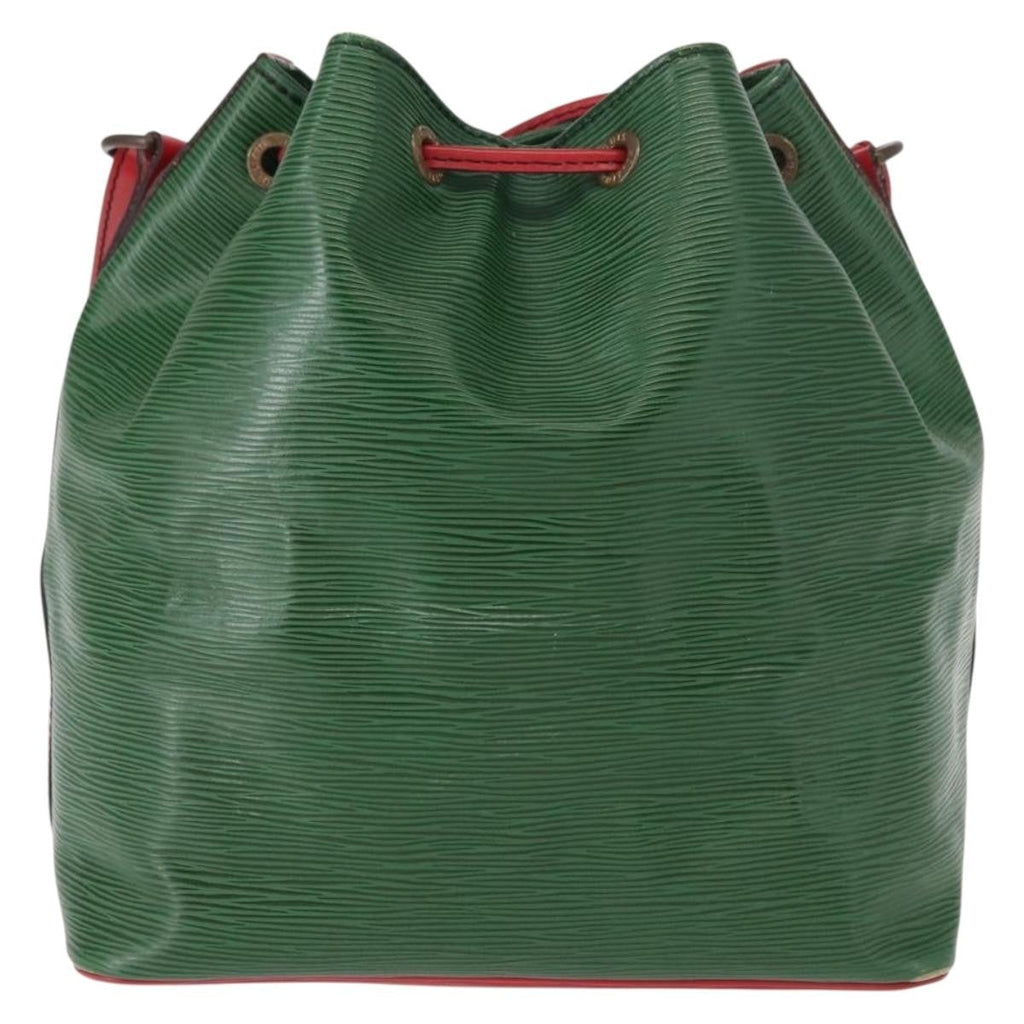 Louis Vuitton Bicolor Petit Noe Handbag Epi Leather Green Leather Shoulder Bag Bag (Pre-Owned)