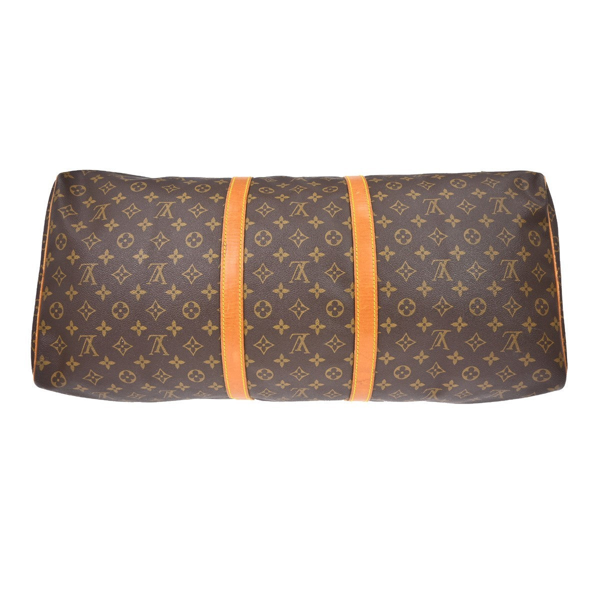 Louis Vuitton Keepall Bag Monogram Canvas Brown Canvas Travel Bag Bag (Pre-Owned)