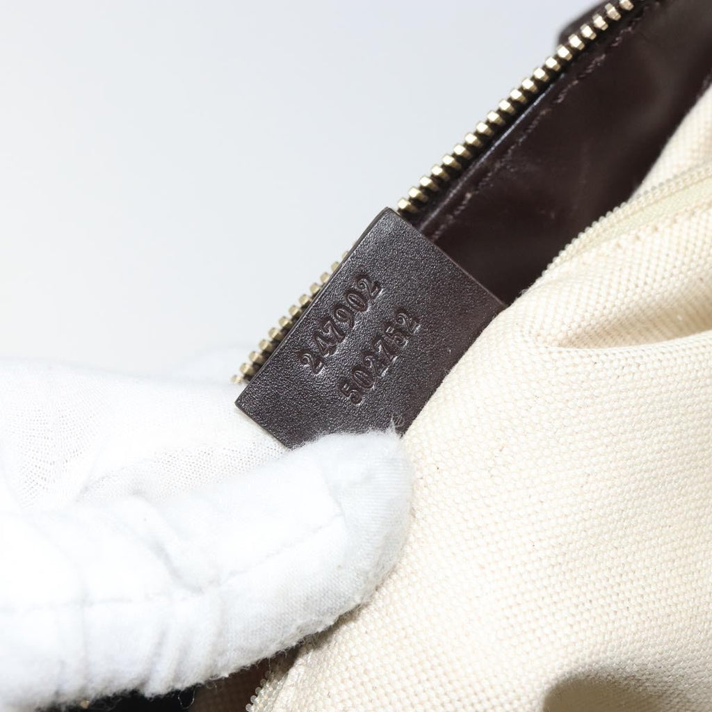 Gucci Sukey Top Handle Satchel Gg Canvas With Leather Beige Canvas Handbag (Pre-Owned)