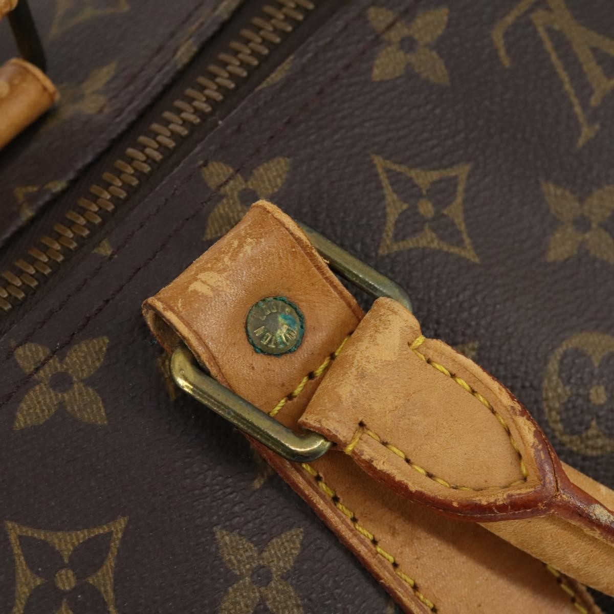 Louis Vuitton Keepall Bag Monogram Canvas Brown Canvas Travel Bag Bag (Pre-Owned)