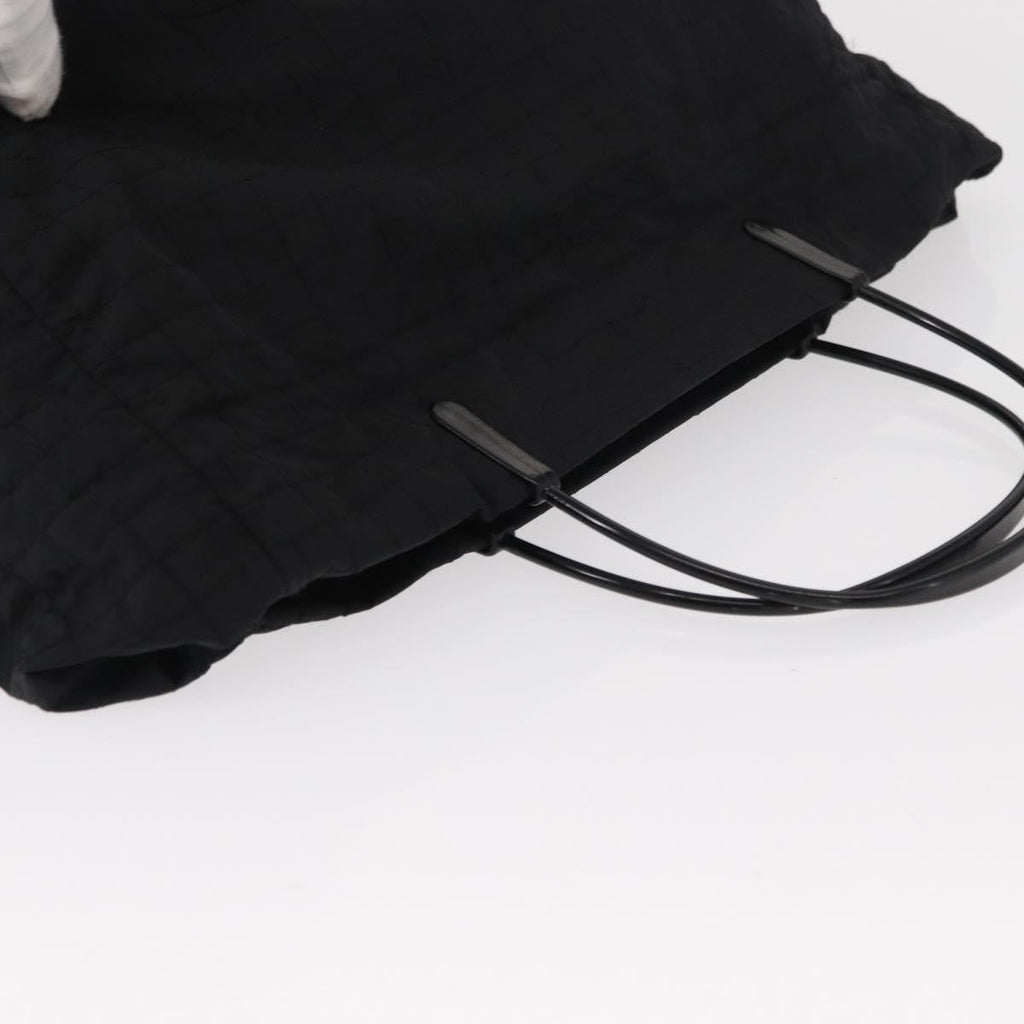 Prada Vintage Handbag Tessuto Black Nylon Handbag (Pre-Owned)