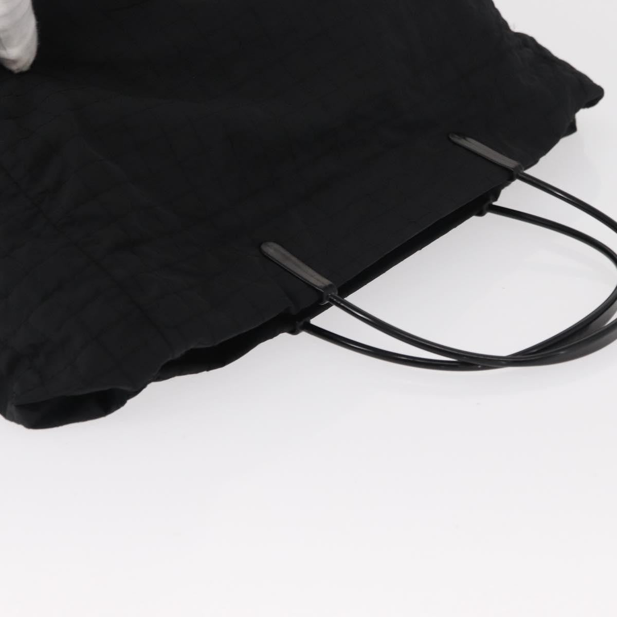 Prada Vintage Handbag Tessuto Black Nylon Handbag (Pre-Owned)
