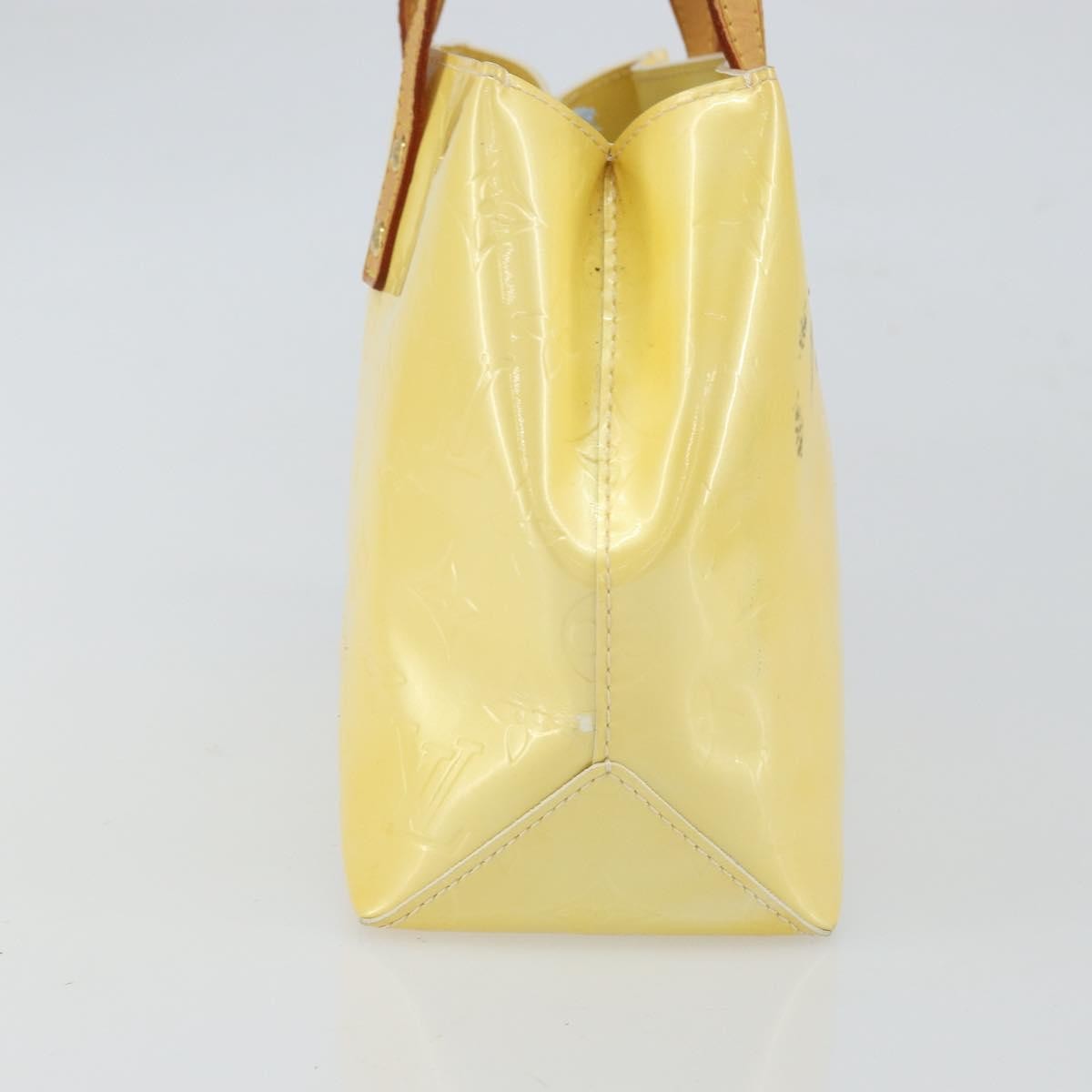 Louis Vuitton Reade Handbag Monogram Vernis Yellow Patent_Leather Handbag (Pre-Owned)