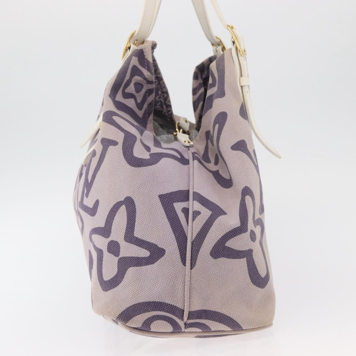Louis Vuitton Tahitienne Cabas Canvas Purple Canvas Tote Bag Bag (Pre-Owned)