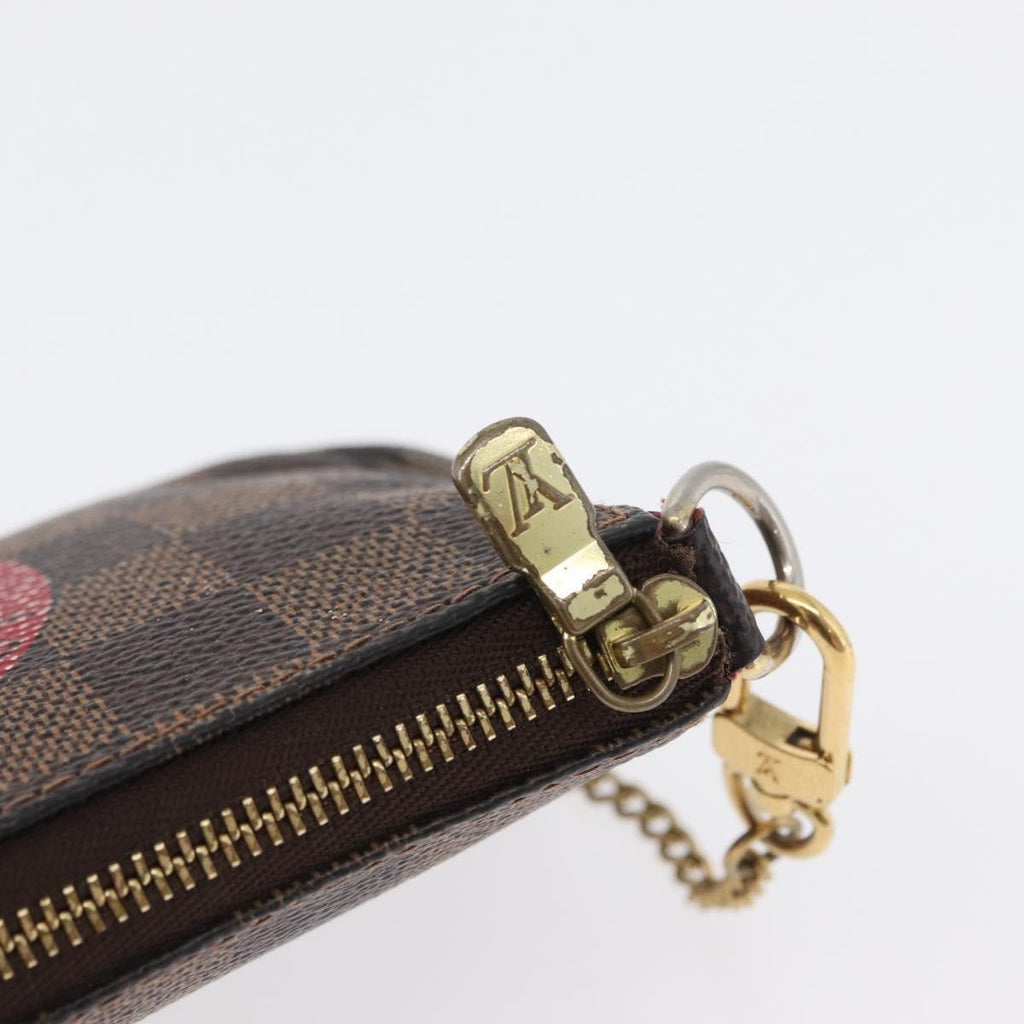 Louis Vuitton Pochette Accessoires Limited Edition Damier Brown Canvas Clutche & Pouche Bag (Pre-Owned)