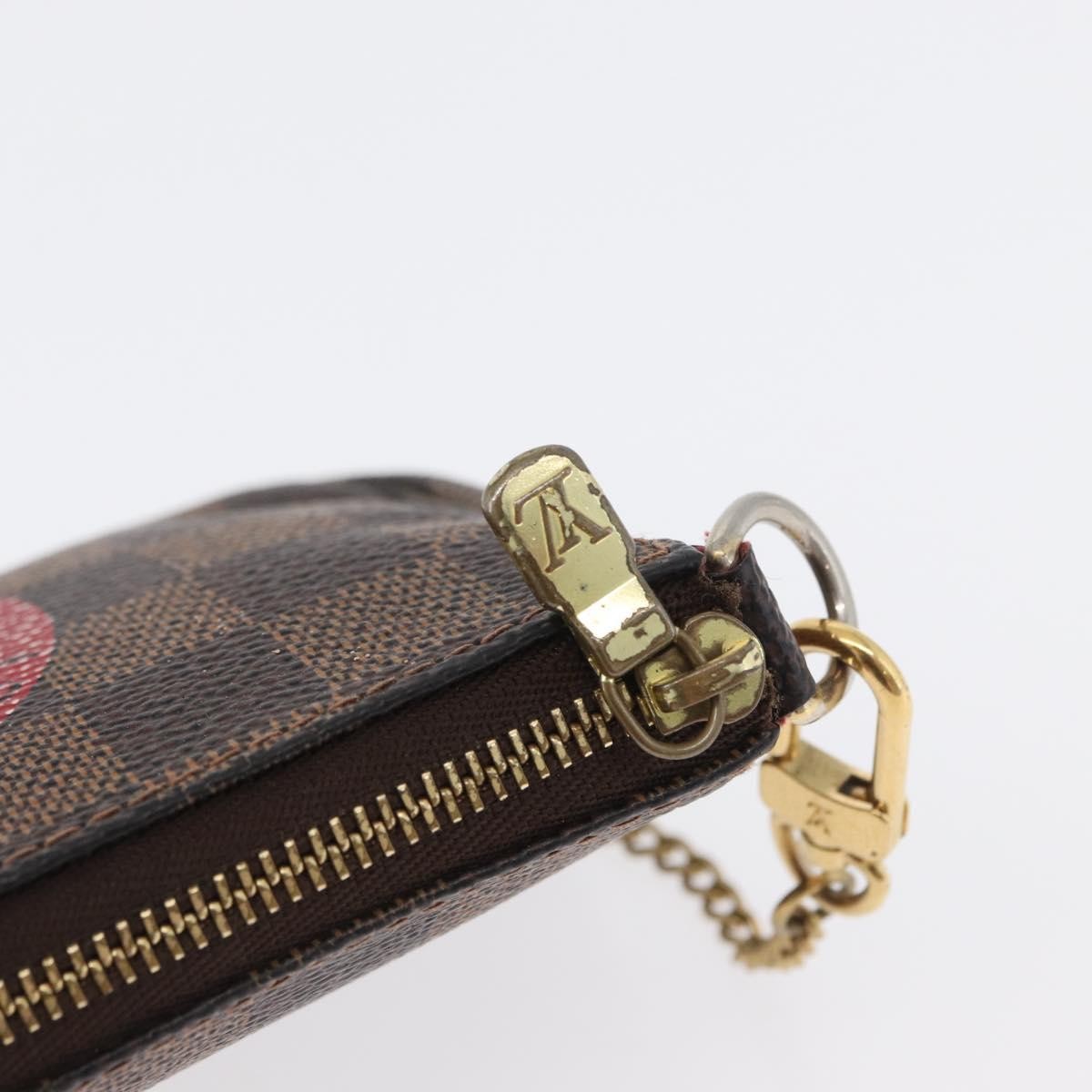 Louis Vuitton Pochette Accessoires Limited Edition Damier Brown Canvas Clutche & Pouche Bag (Pre-Owned)