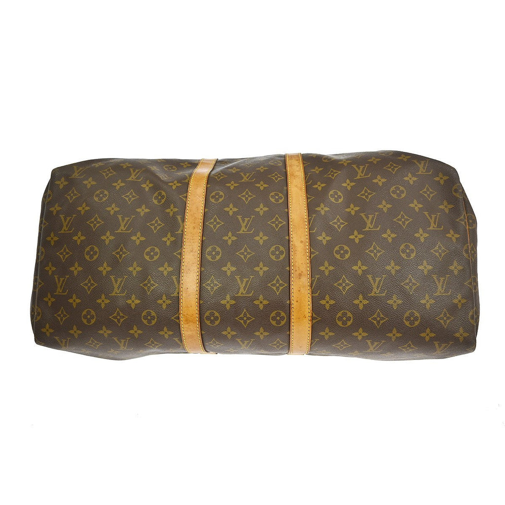 Louis Vuitton Keepall Bag Monogram Canvas Brown Canvas Travel Bag Bag (Pre-Owned)
