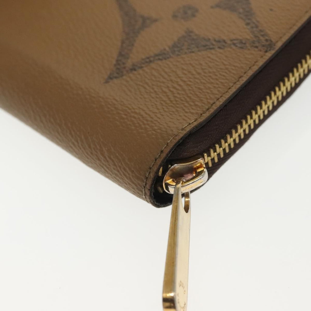 Louis Vuitton Zippy Wallet Canvas Brown Canvas Wallets Accessory (Pre-Owned)