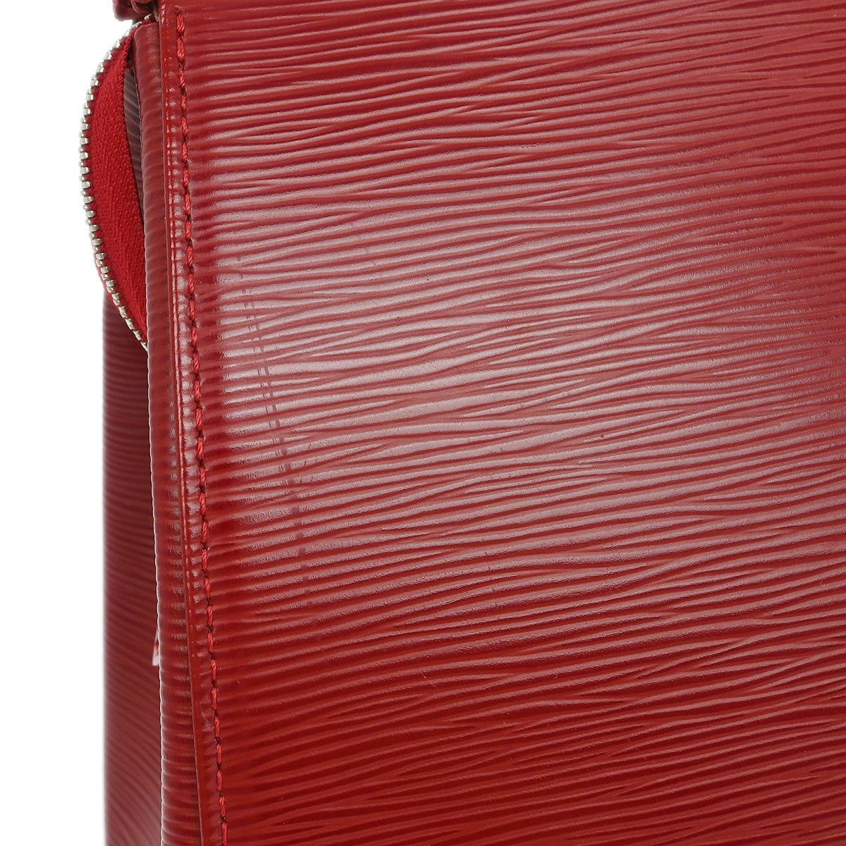Louis Vuitton Brea Handbag Epi Leather Red Leather Tote Bag Bag (Pre-Owned)