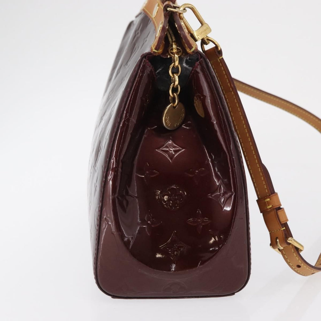 Louis Vuitton Brea Handbag Monogram Vernis Burgundy Patent_Leather Handbag (Pre-Owned)