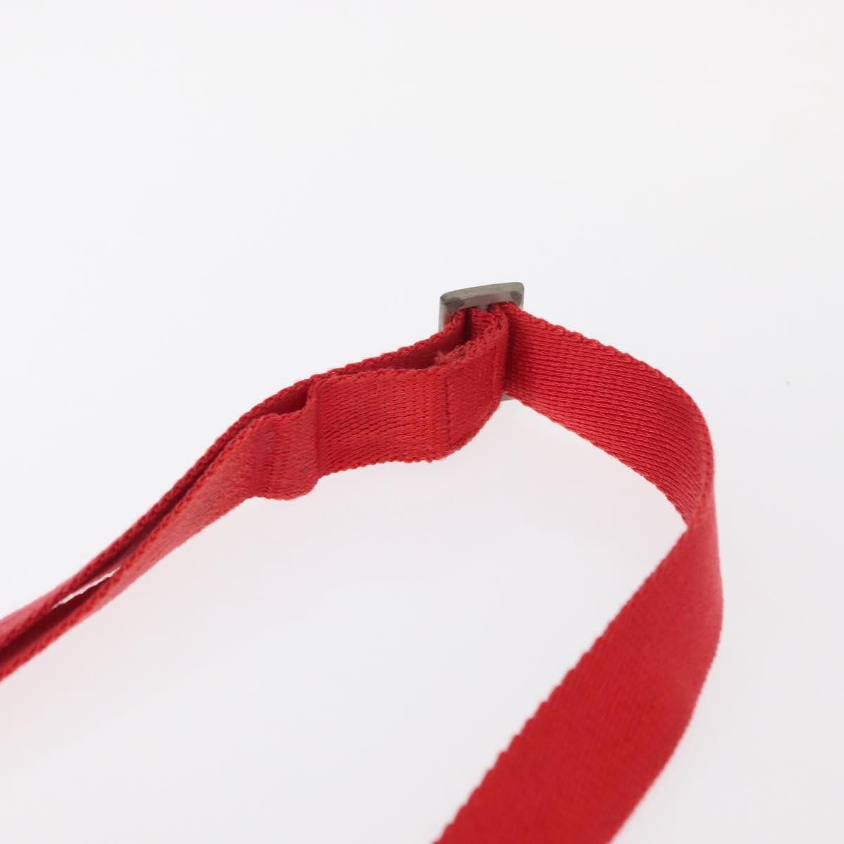 Prada Flat Messenger Bag Tessuto Red Nylon Shoulder Bag Bag (Pre-Owned)