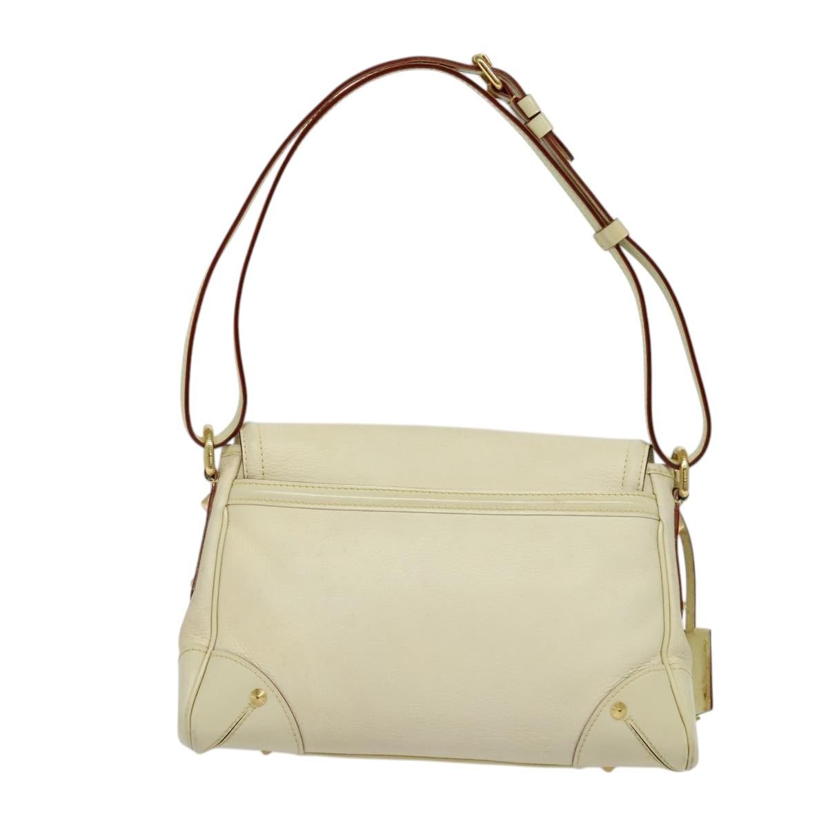 Louis Vuitton Suhali L'essentiel Handbag Leather White Leather Shoulder Bag Bag (Pre-Owned)