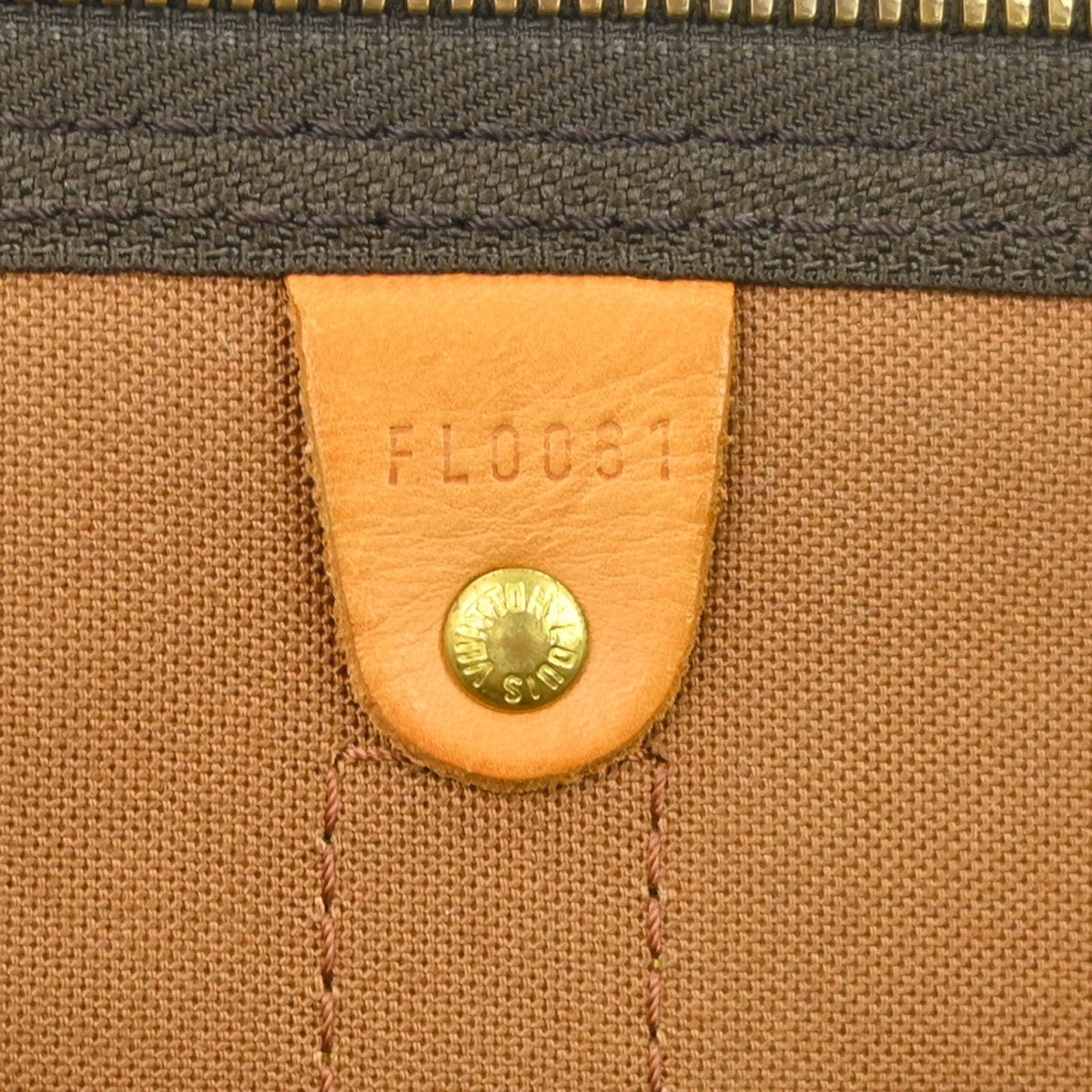 Louis Vuitton Keepall Bag Monogram Canvas Brown Canvas Travel Bag Bag (Pre-Owned)