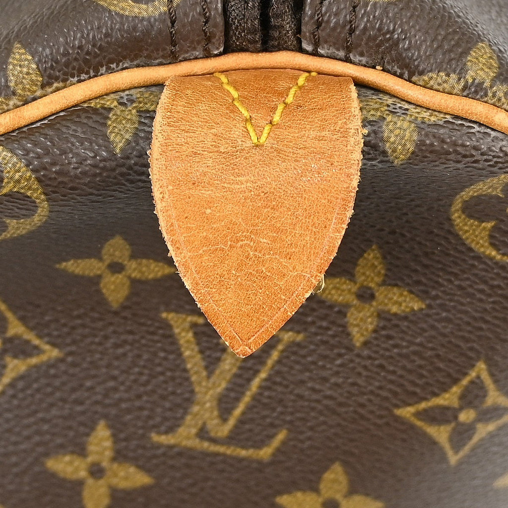 Louis Vuitton Keepall Bag Monogram Canvas Brown Canvas Travel Bag Bag (Pre-Owned)