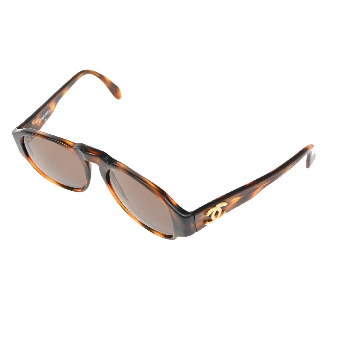 Chanel Logo Cc Sunglasses Plastic Brown Plastic Sunglasse Accessory (Pre-Owned)
