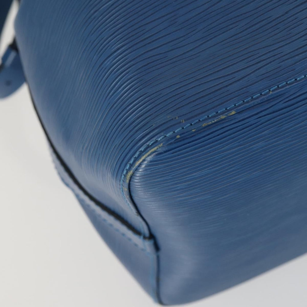 Louis Vuitton Petit Noe Handbag Epi Leather Blue Leather Shoulder Bag Bag (Pre-Owned)