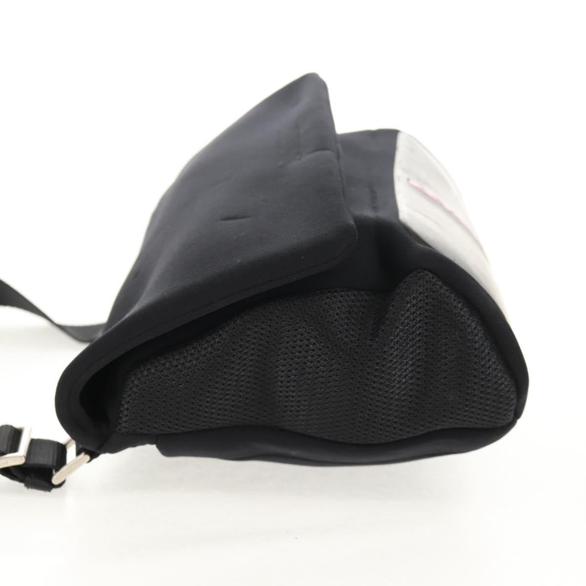Prada Vintage Sport Shoulder Bag Nylon Black Nylon Shoulder Bag Bag (Pre-Owned)
