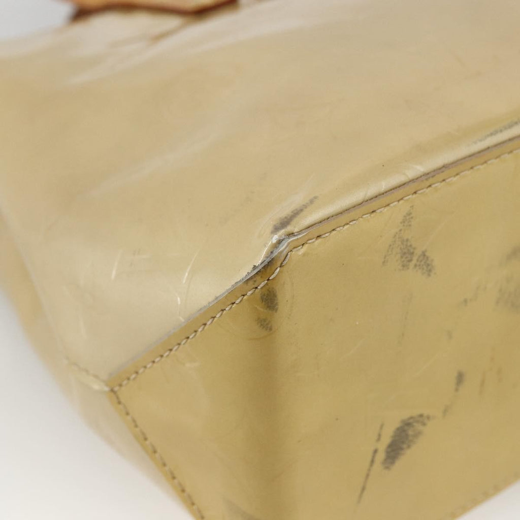 Louis Vuitton Reade Handbag Monogram Vernis Beige Patent_Leather Handbag (Pre-Owned)