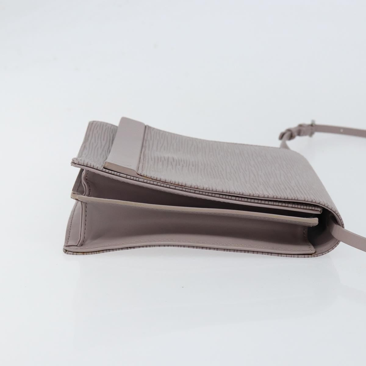 Louis Vuitton Biarritz Shoulder Bag Epi Leather Purple Leather Clutche & Pouche Bag (Pre-Owned)