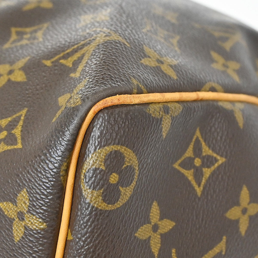 Louis Vuitton Keepall Bag Monogram Canvas Brown Canvas Travel Bag Bag (Pre-Owned)