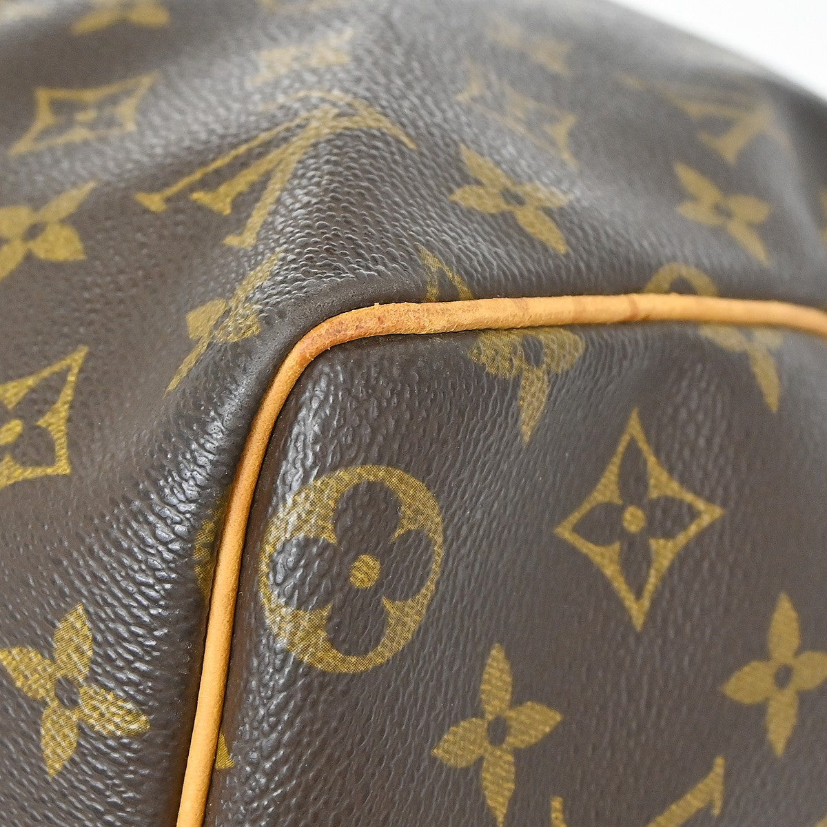 Louis Vuitton Keepall Bag Monogram Canvas Brown Canvas Travel Bag Bag (Pre-Owned)