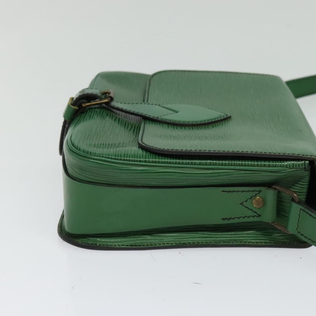 Louis Vuitton Cartouchiere Handbag Epi Leather Green Leather Shoulder Bag Bag (Pre-Owned)