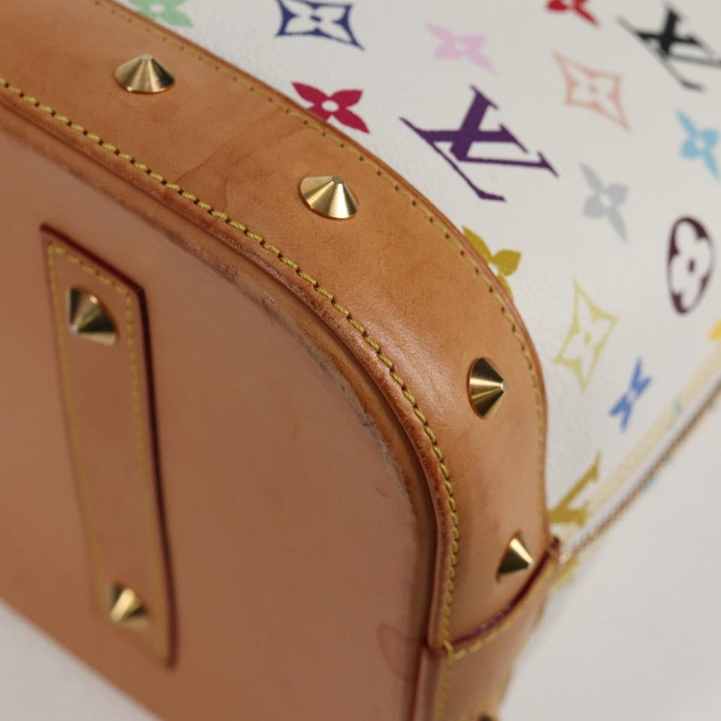 Louis Vuitton Alma Handbag Monogram Multicolor White Canvas Bag (Pre-Owned)