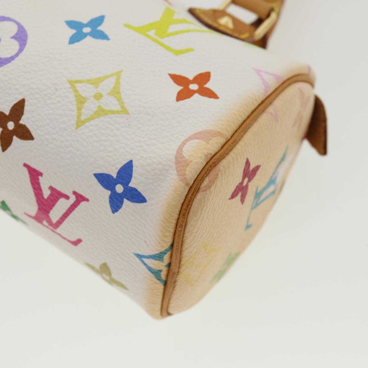 Louis Vuitton Speedy Mini Hl Handbag Monogram Multicolor White Canvas Bag (Pre-Owned)