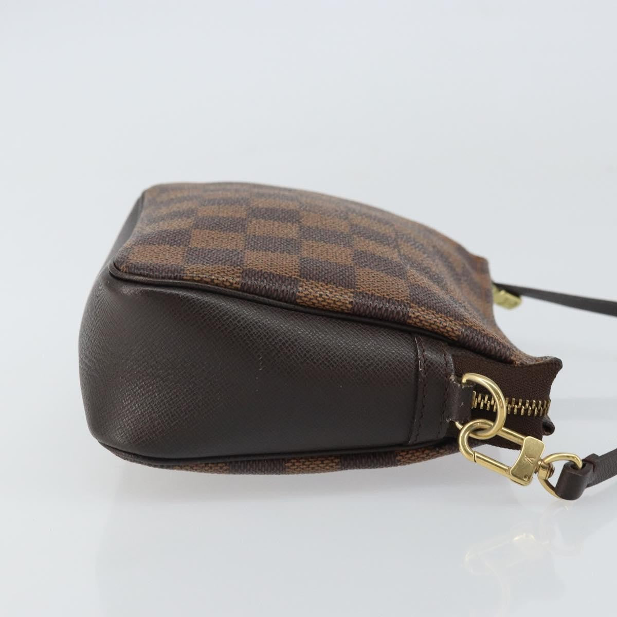 Louis Vuitton Trousse Make Up Bag Damier Canvas Brown Canvas Clutche & Pouche Bag (Pre-Owned)