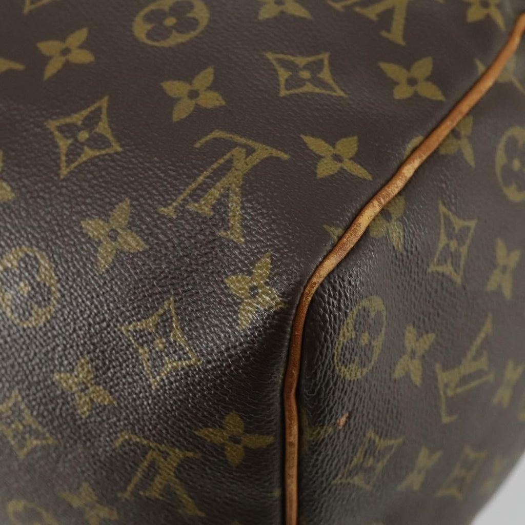 Louis Vuitton Keepall Bag Monogram Canvas Brown Canvas Travel Bag Bag (Pre-Owned)